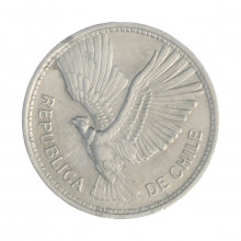 Km#181 10 Pesos  1957 So MBC+ Chile  América  Alumínio 29(mm) 3(gr)