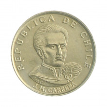 Km#197 1 Escudo  1971 So MBC+ Chile  América  Cupro-Níquel  19(mm) 2.74(gr)