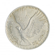 Km#189 1 Centésimo 1963 E MBC Chile  América  Alumínio 28(mm) 3(gr)