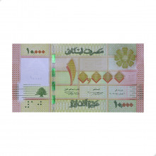 P#92 10 000  Livres 2014 FE Líbano Ásia