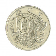 Km#81 10 Cents 1999 MBC+ Austrália Oceania Cupro-Níquel 23.6(mm) 5.66(gr)