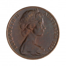 Km#63 2 Centys 1978 MBC+ Austrália Oceania Bronze 21.59(mm) 5.18(gr)