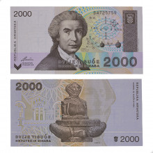 P#23a 2 000 Dinara 1992 FE Croácia Europa