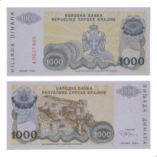 P#R30 1 000 Dinara 1994 FE Croácia Europa