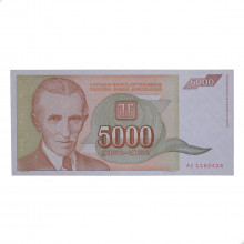 P#128 5 000 Dinara 1993 SOB+ Iugoslávia Europa