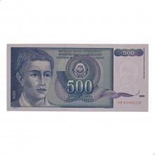 P#106 500 Dinara 1990 FE Iugoslávia Europa