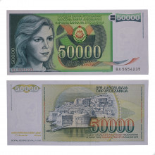P#96 50 000 Dinara 1988 FE Iugoslávia Europa
