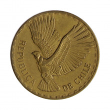 Km#190 5 Centésimos 1964 SO MBC+ Chile América Bronze alumínio 23(mm) 4(gr)