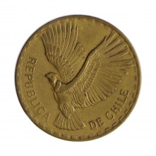 Km#190 5 Centésimos 1964 SO MBC+ Chile  América  Bronze alumínio 23(mm) 4(gr)