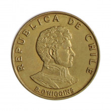 Km#194 10 Centésimos 1971 SO MBC Chile  América  Bronze de alumínio 18.1(mm) 2.5(gr)