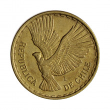 Km#191 10 Centésimos 1970 SO MBC Chile  América  Bronze de alumínio 27.17(mm) 8(gr)