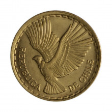 Km#191 10 Centésimos 1970 SO MBC+ Chile América Bronze de alumínio 27.17(mm) 8(gr)