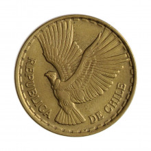 Km#191 10 Centésimos 1969 SO MBC  Chile  América  Bronze de alumínio 27.17(mm) 8(gr)