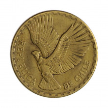 Km#191 10 Centésimos 1966 SO MBC  Chile  América  Bronze de alumínio 27.17(mm) 8(gr)