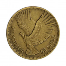 Km#191 10 Centésimos 1966 SO MBC Chile América Bronze de alumínio 27.17(mm) 8(gr)