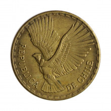 Km#191 10 Centésimos 1965 SO MBC Chile América Bronze de alumínio 27.17(mm) 8(gr)