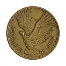 Km#191 10 Centésimos 1963 SO MBC Chile América Bronze de alumínio 27.17(mm) 8(gr)