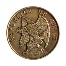 Km#206a 50 Centavos 1979 SO MBC Chile  América  Bronze de alumínio 22(mm) 4(gr)