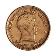 Km#177 20 Centavos 1946 SO MBC+ Chile  América  Cobre 18(mm) 3(gr)