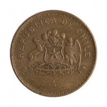 Km#226.2 100 Pesos  1999 SO MBC+ Chile  América  Bronze de alumínio 27(mm) 9(gr)