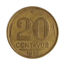 V-210 20 Centavos 1952 BC/MBC