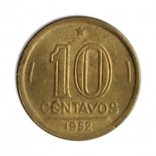 V-202 10 Centavos 1952 SOB