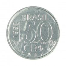 V-434 50 Cruzeiros Reais 1993 SOB Onça Pintada C/Peq. Mossa