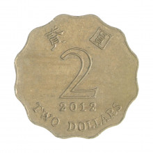 Km#64 2 Dollars 2012 MBC Hong Kong Ásia Cupro-Níquel 28(mm) 8.4(gr)