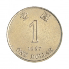Km#69a 1 Dollar 1997 MBC+ Hong Kong Ásia Cupro-Níquel 25.5(mm) 7.1(gr)