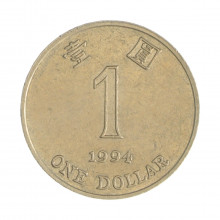 Km#69a 1 Dollar 1994 MBC Hong Kong Ásia Cupro-Níquel 25.5(mm) 7.1(gr)