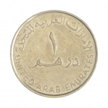 Km#6.2 1 Dirham 1428 - 2007 MBC Emirados Árabes  Ásia Cupro-Níquel   23.8(mm) 6.4(gr)