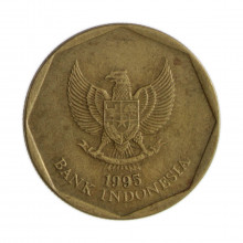 Km#53 100 Rupiah 1995 MBC Indonésia Ásia Bronze-Alumínio 22(mm) 4.13(gr)