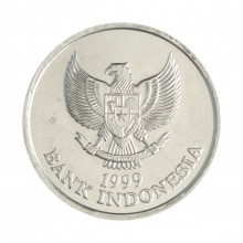 Km#60 50 Rupiah 1999 FC Indonésia Ásia Alumínio 20(mm) 1.36(gr)