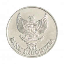 Km#60 50 Rupiah 2002 FC Indonésia Ásia Alumínio 20(mm) 1.36(gr)