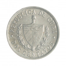 Km#104.2 2 Centavos 1983 MBC+ Cuba América  Alumínio 19.31(mm) 1(gr)