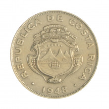 Km#175 25 Céntimos 1948 MBC+ Costa Rica  América  Cupro-Níquel  23(mm) 3.45(gr)