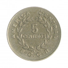 Km#184.3 5 Céntimos 1973 MBC Costa Rica  América  Cupro-Níquel  15(mm) 1(gr)