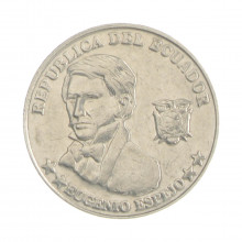 Km#106 10 Centavos 2000 MBC Equador América Aço Inoxidável 17.9(mm) 2.3(gr)