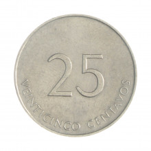 Km#419 25 Centavos 1988 MBC Cuba América  Alumínio 24.15(mm) 1.55(gr)