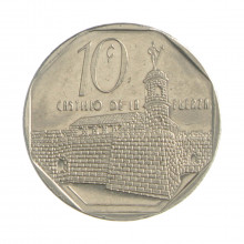 Km#576.2 10 Centavos 1996 MBC Cuba América  Aço com revestimento de níquel 20(mm) 4(gr)
