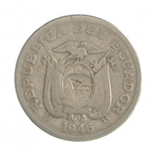 Km#78.2 1 Sucre 1946 MBC Equador  América  Níquel  26.2(mm) 6.75(gr)