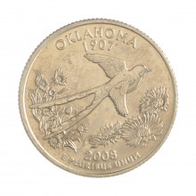 Quarter Dollar 2008 P MBC+ Oklahoma