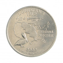 Quarter Dollar 2002 D MBC Louisiana