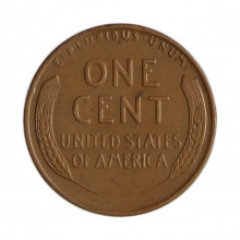 Km#132 1 Cent 1941 MBC+ Estados Unidos  América  Lincoln Cent Espiga de Trigo  Bronze  19(mm) 3.11(gr)