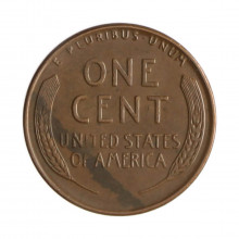 Km#A132 1 Cent 1946 MBC Estados Unidos  América  Lincoln Cent Espiga de Trigo  Bronze 19(mm) 3.11(gr)