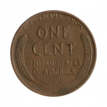 Km#A132 1 Cent 1946 S MBC Estados Unidos  América  Lincoln Cent Espiga de Trigo  Bronze 19(mm) 3.11(gr)