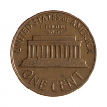 Km#201 1 Cent 1964 MBC+ Estados Unidos América Lincoln Memorial Bronze 19(mm) 3.11(gr)