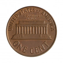 Km#201 1 Cent 1964 D MBC/SOB Estados Unidos  América  Lincoln Memorial  Bronze 19(mm) 3.11(gr)