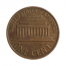 Km#201 1 Cent 1959 D MBC Estados Unidos  América  Lincoln Memorial  Bronze 19(mm) 3.11(gr)