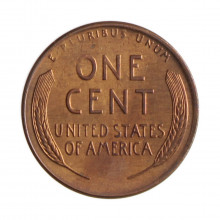 Km#A132 1 Cent 1957 D MBC/SOB Estados Unidos  América  Lincoln Cent Espiga de Trigo  Bronze 19(mm) 3.11(gr)
